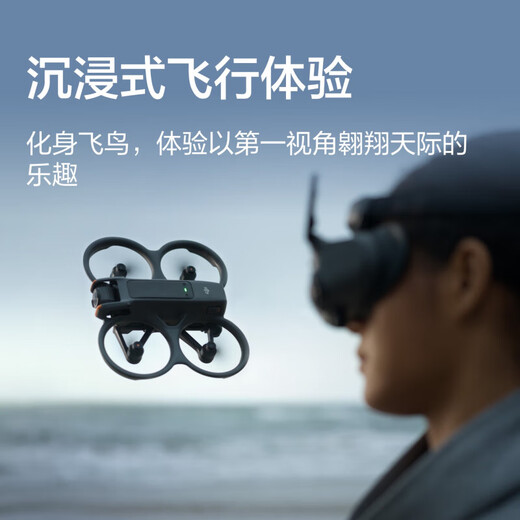 大疆（DJI）AVATA 2 沉浸式穿越无人机 高清专业航拍器智能飞行眼镜体感遥控飞机大疆无人机 Avata 2 三电套装【赠配件礼包】 套餐三：128G高速卡+读卡器+FPV遥控器3