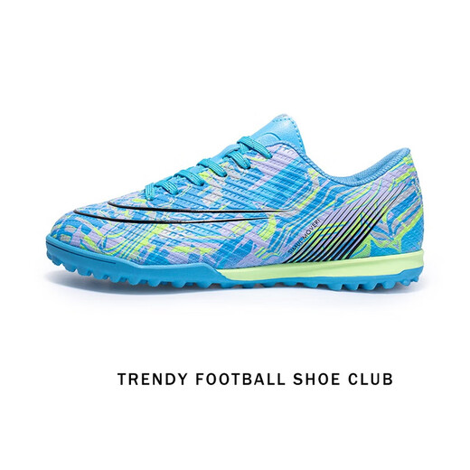 Weibugc Ronaldo Assassin 15 Avocado Limited Edition Männer und Frauen Erwachsener ein G Long Ding Children TF gebrochener Nagel-Low-Top-Training Fußballschuhe 761-Green (Long Ding) 36 mit Fußballsocken + Legging Board + Schuhtasche