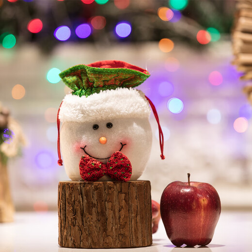 Abaoli Christmas gift bag apple bag Christmas Eve Santa gift bag candy packaging box children's peace fruit bag