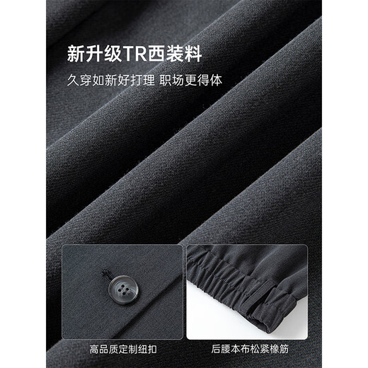 Fanximan old money style gray suit suit for women new casual suit trousers two-piece set high-grade gray M