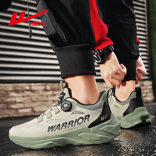 
Huili casual shoes men's shoes versatile trendy shoes spring, autumn and winter leather single shoes non-slip running shoes breathable soft sole sneakers student sand color/military green single layer YCWXY(ZA)-3899 40