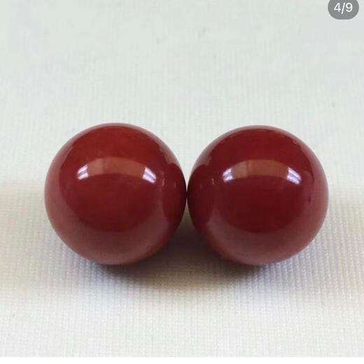 Lianju Coral Loose Beads Single Beads Deep Red Natural Japanese Materials Multi-Specifications Large Particles DIY Jewelry Qiduobao with Buddha Beads 10mm