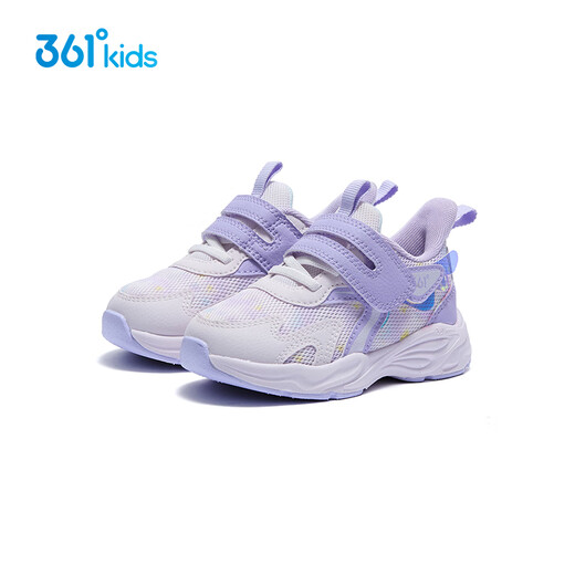 361 Children's Baby Shoes 25 Spring Girls Infants and Toddlers Light Soft Elastic Casual Shoes Two-Step Toddler Shoes Purple 24
