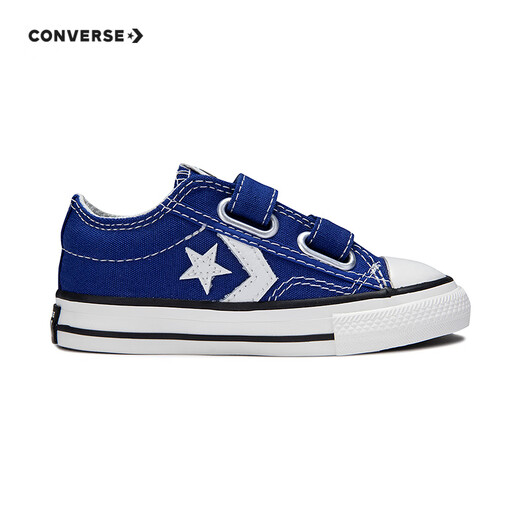 Converse Infant and Child Low-top Canvas Shoes 2024 Autumn New Children's Double Velcro Casual Shoes