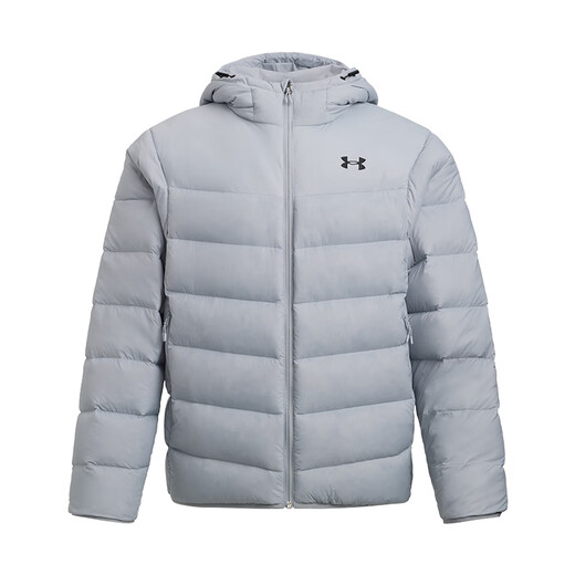 UNDERARMOUR UA Core Down Men's Hooded Training Sports Short Duck Down Jacket 6001970 Modern Gray 011 XL
