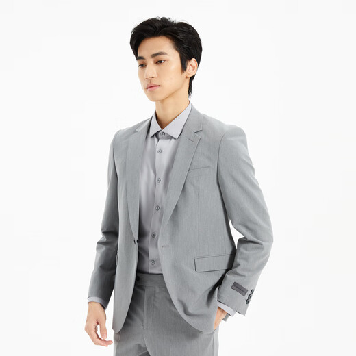 Lilang Youth Business Men's Wear Shopping Mall Same Style Suit Men's TR Blended Formal Two-piece Set Q5CXF06 Medium Gray 165A