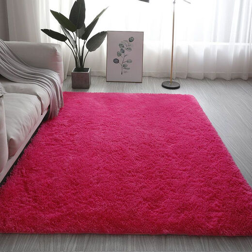 Beiyan carpet bedroom ins family bedside blanket living room rainbow floor mat dota carpet lazy sofa cheap student gradient light gray 140*200 cm