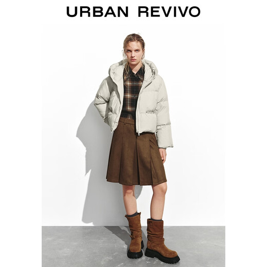 UR2025 new winter women's casual double zipper hooded loose down jacket UYY150058