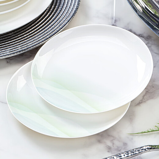 NINE CRANES Jingdezhen bowls, plates and tableware complete set of home light luxury high-end housewarming gifts high temperature bowls and plates household tableware 46-piece set | high temperature healthy porcelain | portable gift box