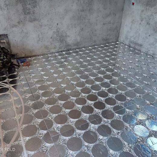 Floor heating module, floor heating, backfill-free insulation board, aluminum foil, Vientiane circular board, superconducting aluminum board template, household thickening, pure aluminum film, 1.2m*0.6m, 100 sheets, 20 tubes