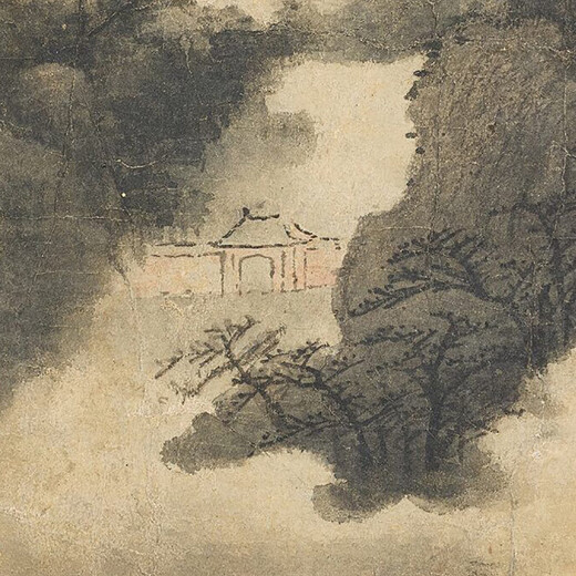 Yuan Fang Congyi Jungle High Tower Picture Ancient Paysage défile