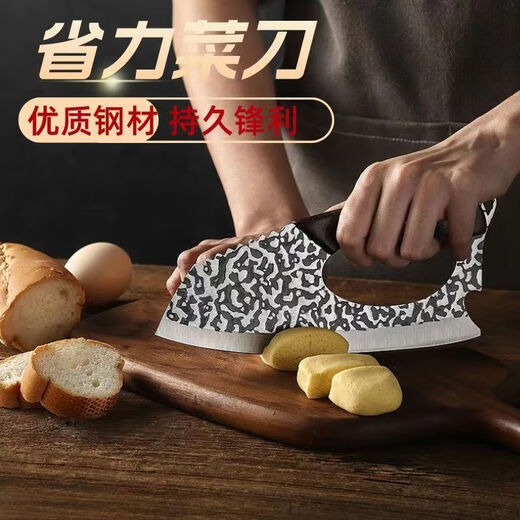 Couteau de cuisine forgé à la main, permettant d'économiser du travail, couteau à trancher ultra-rapide, cuisine domestique en acier inoxydable, couperet à viande léger pour femmes 1 pièce