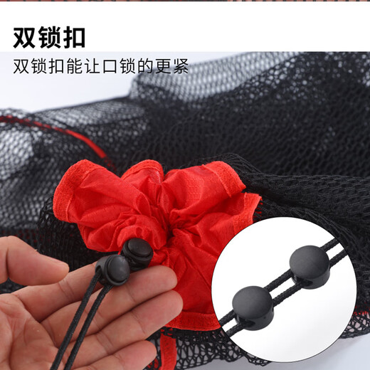 Juli strong wheat fish protection net for wild fishing, portable mini small quick-drying fisherman's fishing net, folding fish net bag ground insert 60cm 1m - Thick wheat fish protection/ground insert with bag