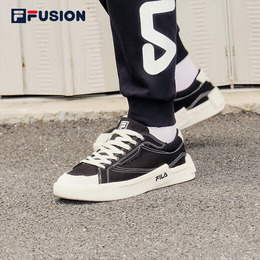 FILA FUSION斐乐潮牌男子帆布鞋潮流时尚板鞋百搭舒适休闲鞋
