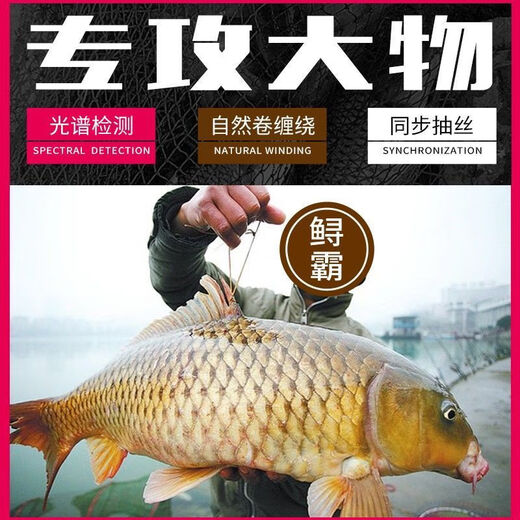 JMISI imported super soft large fishing line main line sub-line with strong pull force without twisting 100 meters super soft large line 2 reels transparent sub-line No. 20