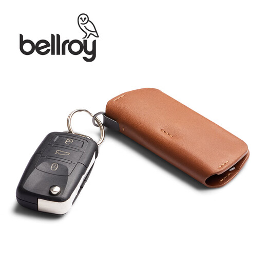Bellroy Australia Key Cover Plus New Keychain Leather Key Cover Caramelo Brown