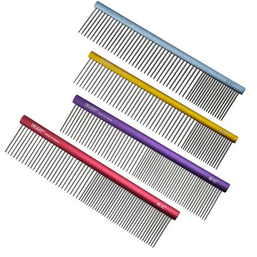 Ship's comb pet dog comb cat ragdoll cat knotting comb Teddy Bichon dog combing artifact pulling comb DL190-quality silver full density 10 points 5cm