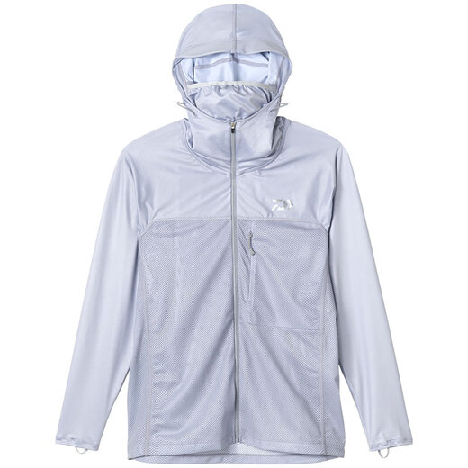 Daiwa 24 Primavera y verano DE-3524 Fold Breathable Sun Shade Chaqueta Luz y traje de pesca de costura de secado rápido Deportes al aire libre Blue oscuro XL
