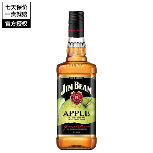 金宾（Jim Beam）Jim Beam金宾波本威士忌苹果味力娇酒利口酒 占边苹果金宾苹果 700ml