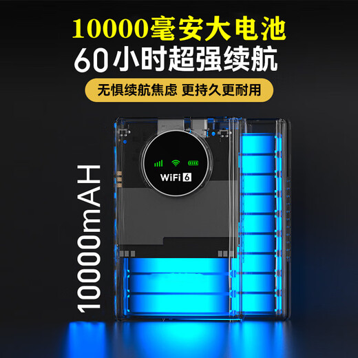 ASUS ASU Sa Dou 2025 new portable wifi6 mobile wireless wifi portable unlimited speed network no need to pre-store home router wi-fi6 car network card (faster Internet access) top version supreme version 10,000 mAh power bank + 5 times battery life