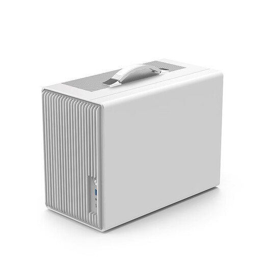 动力火车（PowerTrain）未知玩家P40白色MATX机箱台式电脑立式桌面便携式手提主机外壳 网孔透气 显卡限长350MM	