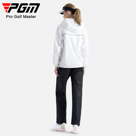 PGM Golfanzug Männer und Frauen Regenmantel Regenfisch Ganzkörperausrüstung und Hosen komplette Kleidung YF688-Weiß xl