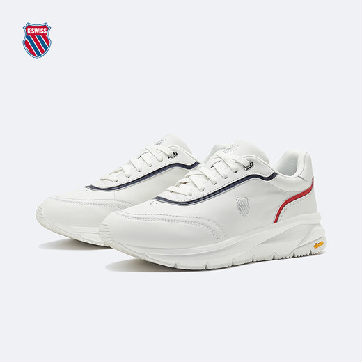 KSWISS men's and women's sneakers spring new breathable comfortable cushioned casual shoes 9274-US 113 Wimbledon white/navy/grey red 41.5