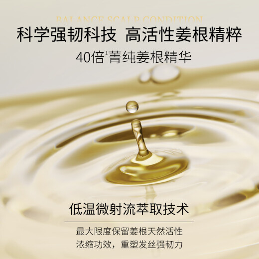Ziyuan Jengibre Prevención del cabello Conjunto de champú Orchidaceae Leaf sin silicona Fuerte 535ml+200ml*2+60ml*2 Dry medio