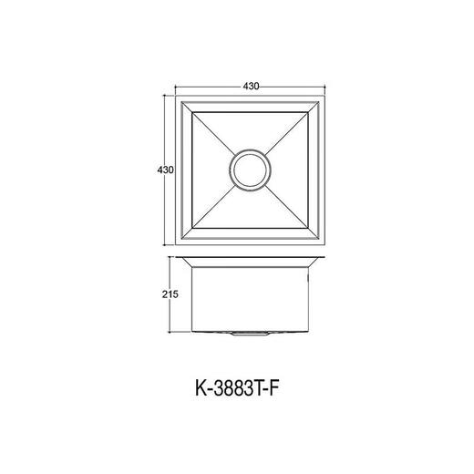 科勒K3881TFPNA/K3883TFPNA珀丽斯厨房水槽单双槽厨 K3883TF/PNA