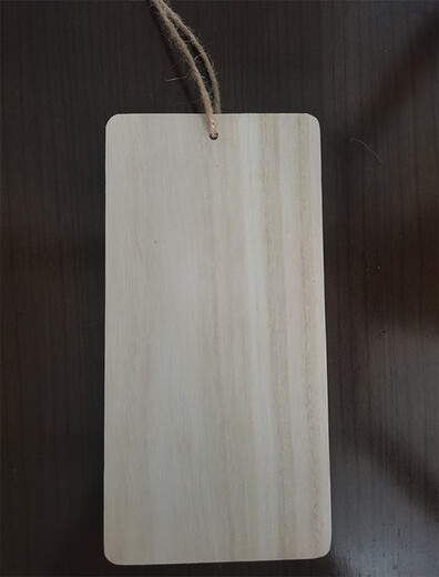 Creative solid wood sign small wooden sign handwritten hang tag blank wooden board tree sign hanging diy handmade door sign pendant customization G-9 size 20*14cm