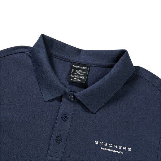 Skechers polo shirt men's summer breathable ice muscle quick-drying short-sleeved cool commuting sports T-shirt for dad P223M052