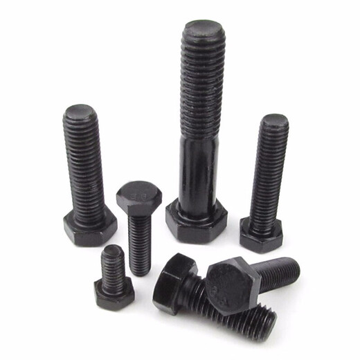 Jishuo M24/M27-72 GB5782 Black Hexagonal Screws Grade 8.8 High Strength Hexagonal Bolts M48*200