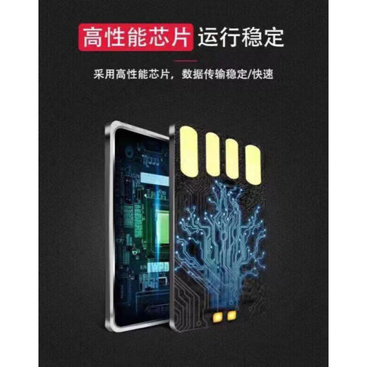 手机安卓电脑通用优盘高速3.0三合一大容量1T金属定制u盘 黑色 三合一接口256G