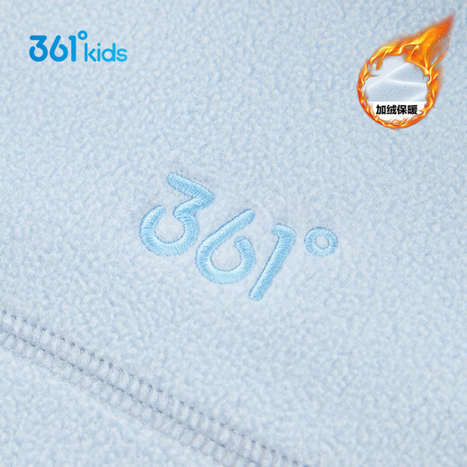 361 Children's sweatshirt jacket 25 autumn and winter for boys and girls 3-14 years old warm polar fleece sweatshirt jacket blue 160