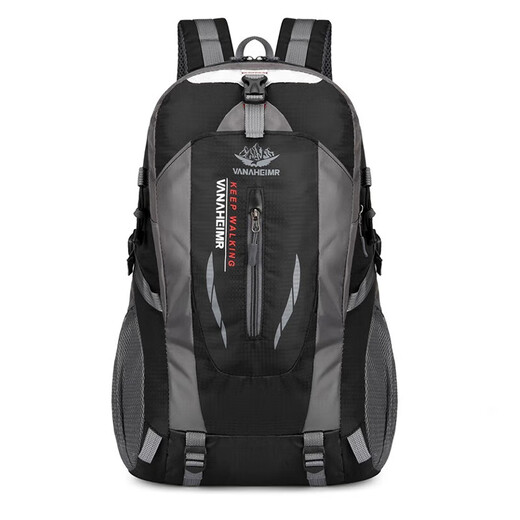 ZKHE outdoor mountaineering bag for men and women lightweight large capacity travel training fitness bag anti-spill hiking multi-functional sports bag outdoor mountaineering bag classic black