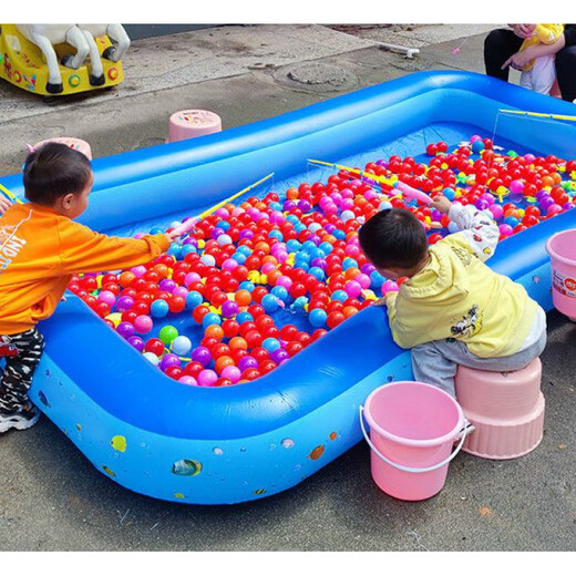 Piscina de pesca inflable para bebés sangshu piscina de pesca para niños de piscina para niños mares de la playa parque para el hogar juguetes para niños jugando cubierta de piscina 130 cm piscina piscina piscina de arena + bomba eléctrica