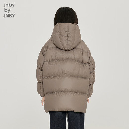 
jnby by JNBY Jiangnan cloth children's clothing autumn and winter down jacket thickened warm soft hooded boys, girls and children 1NAC12610 216 wax pink camel color 120 cm