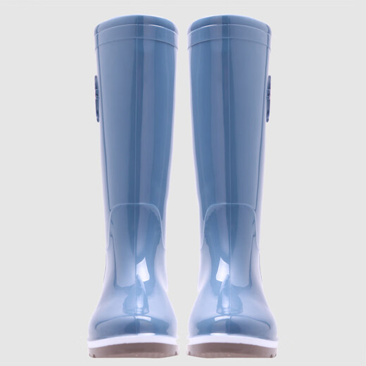 3531 Rain boots, medium and high tube summer women's rain boots, labor protection, waterproof shoes, non-slip, waterproof adult rubber shoes, water shoes, blue 37