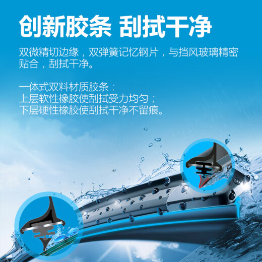 博世（BOSCH）雨刮器/汽车雨刷片(神翼套装) 别克GL8 ES陆尊653T【20至23款】