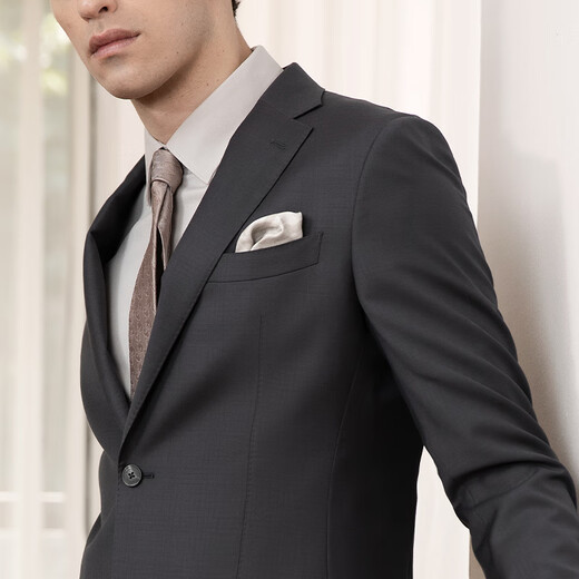 VICUTU men's pants comfortable fabric business commuting versatile trousers gray 185/96B