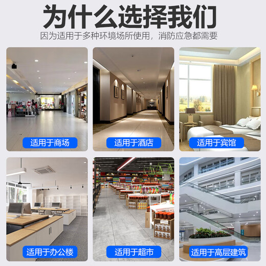 European element multi-functional fire emergency light LED safety exit sign emergency evacuation indicator light New national standard multi-function left emergency 90 minutes