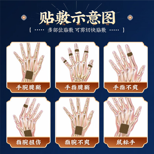 Huang Xixiang tendon sheath hot compress thumb finger wrist joint pain ganglion cyst bulge special plaster 3 boxes