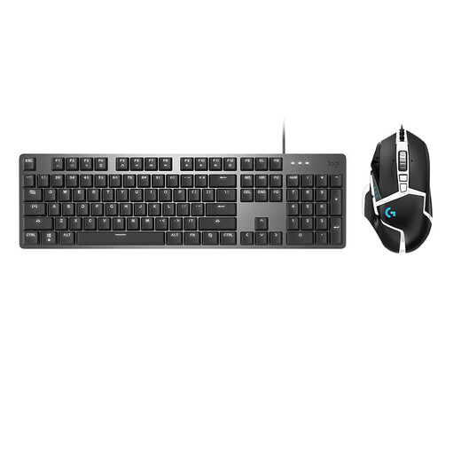 罗技（Logitech）K845机械键盘 G502 SE HERO熊猫版游戏鼠标 有线鼠标 键鼠套装 K845红轴+G502SE