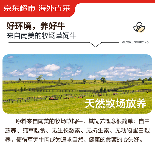 Jingdong Supermarket Overseas Direct Procurement Imported Original Cut Large Beef Shoulder Net Weight 3Jin Jin is equal to 0.5kg OCC Beef BBQ Hot Pot