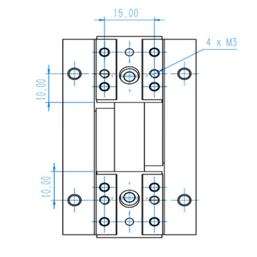SMC slide fixture cylinder MHF2-12D-M3L10