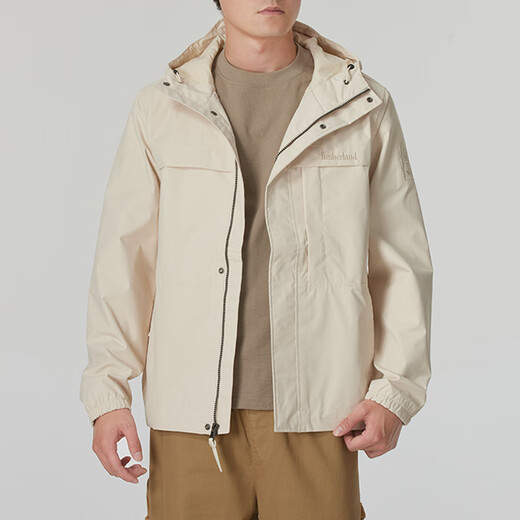 添柏岚（Timberland）冲锋衣男 春秋户外宽松轻便外套徒步登山服防风防水连帽梭织夹克 A695WEFL/店长推荐 (晒图退10) S (170/88A)