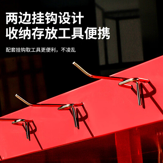 Niuxiang Tool Trolley Multifunctional Rack Three-Layer Storage Rack Trolley Mobile Workshop Car Repair Auto Repair Tool Cabinet Small Trolley Thickened Red Three-Layer With Hook