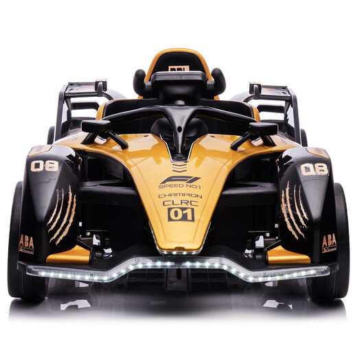 WORK BABY children's electric kart drift car toy children's remote control four-wheel stroller adult can sit adult holiday gift black gold + 6v battery (last 1-2 hours) electric drive