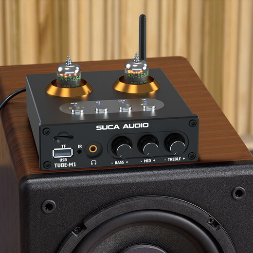 SUCA AUDIO voice actor M1 bile preamp voice actor Bluetooth U disk fever tube preamplifier ear amp pre-effector small tube machine black
