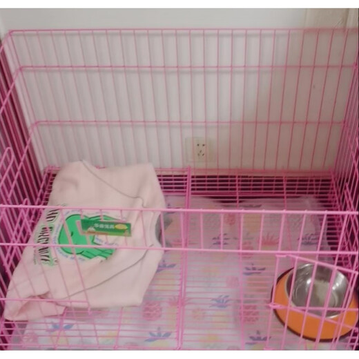 Foldable bold dog cage for sale dog fence exhibition cage running bed exhibition table wire fence nano paint dog cage nano running bed spray paint light pink (with tray) length 88 width 60 total height 65